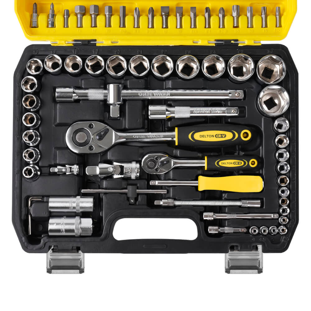 ชุดบ็อกซ์ DELTON รุ่น DKT-94PCS 1/4 , 1/2 นิ้ว แพ็ก 94 ชิ้น